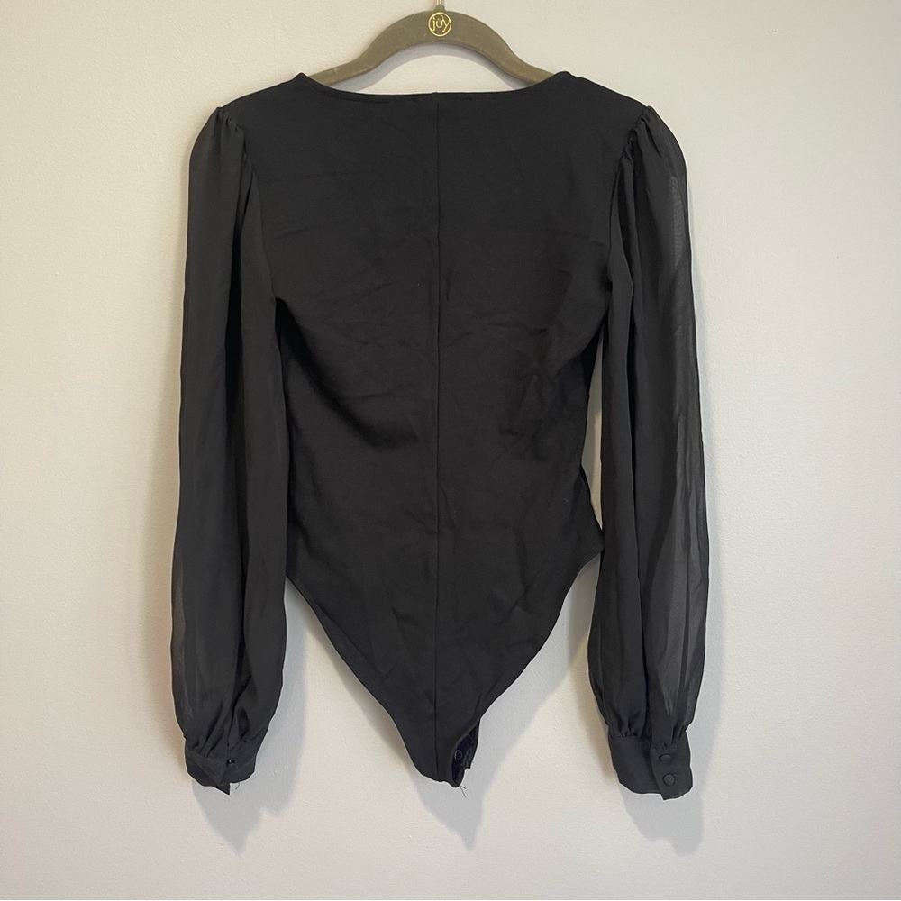 Forever 21 Black Long Sleeve Bodysuit - Picture 2 of 3